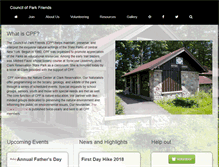 Tablet Screenshot of councilofparkfriends.org